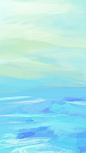手绘抽象图H5背景_新图网 https://ixintu.com 蓝色 海洋 远山 抽象 手绘 艺术 卡通 童趣