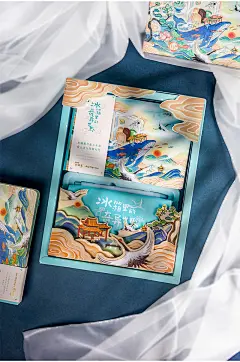 Joytop悦木x钟薛高联名款 冰箱里的奇异世界手账本套装礼盒创意古风笔记本子可爱少女心日记本小清新文艺手帐-tmall.com天猫