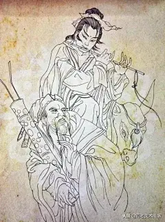 古典神话人物白描绘画收藏