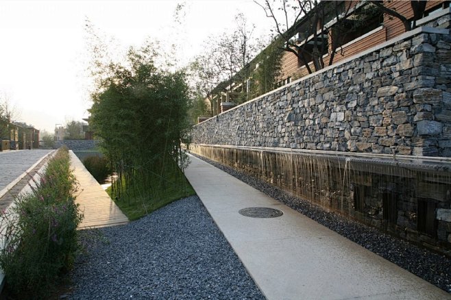 石材园路及跌水