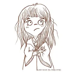 终于把赫敏九宫格凑齐了，照片转插画、转换动作、换衣服、调了三张选了三种风格上色～水彩还是有些手生，还是得继续联系#木子42天主题打卡团练#ipad插画进步录超话@木子muzi-MUMU 哈利波特超话#哈利波特# ​​​​