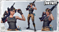 Fortnite - Heroes, Vitaliy Naymushin : This is a line up of some of the Heroes I made for Fortnite.

Concepts by Ben Shafer, Drew Hill, and myself. https://www.artstation.com/artist/drewhill
Constructor outfit by  John Gibson. https://www.artstation.com/a