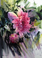 #大触分享#来自泰国水彩画家 Adisorn Pornsirikarn 花卉绘画作品一组 ​ ​​​​