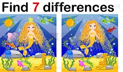 多样,美人鱼,儿童,游戏,秘密,概念,幻想,简单,图像,发现