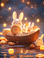 Midjourney-中秋节小兔兔咒语
-
-
-
-
-
-
Bunny boat in water, clay， Bubble Matt Style, beautiful3D UI moon cakes, a 3D moon model with yellow glowminiature landscape photography，bunnycore，playfulcharacter design, kawacy, joyous celebration of naturesubtle gradient