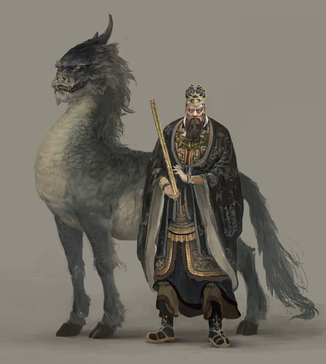 【闻仲】 帝乙托孤大臣，殷商太师，金灵圣母门下。精通“金木水火土”五行变化，有坐骑【墨麒麟】，能须臾千里，手执雌雄双鞭。与杨戬一样头生【三眼 ...