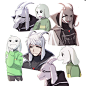 Tags: Anime, Tkdvlf2, Undertale, Asriel Dreemurr, Sweater, Striped Outerwear, High Collar