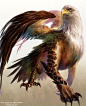 ~Fantasy Creatures / Eagle head Griffin by powenart