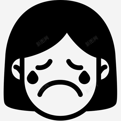 哭表情情绪图标 ui图标 设计图片 免费.
