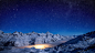 General 1920x1080 Switzerland stars snow landscape Alps long exposure mist mountains
