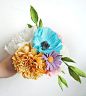 Multicolor Pastel Handmade Crepe Paper Flower Mother's Day image 4