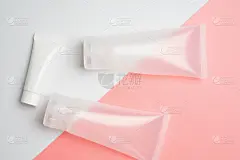 商品,化妆用品,圆柱体,平铺,粉色背景,人造的,在上面,健康保健,泰国食品,奶油