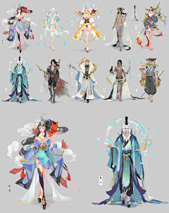 小K-ART采集到【角色原画设计】法师类职业