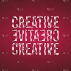 有创造力。生活引用与现代背景向量