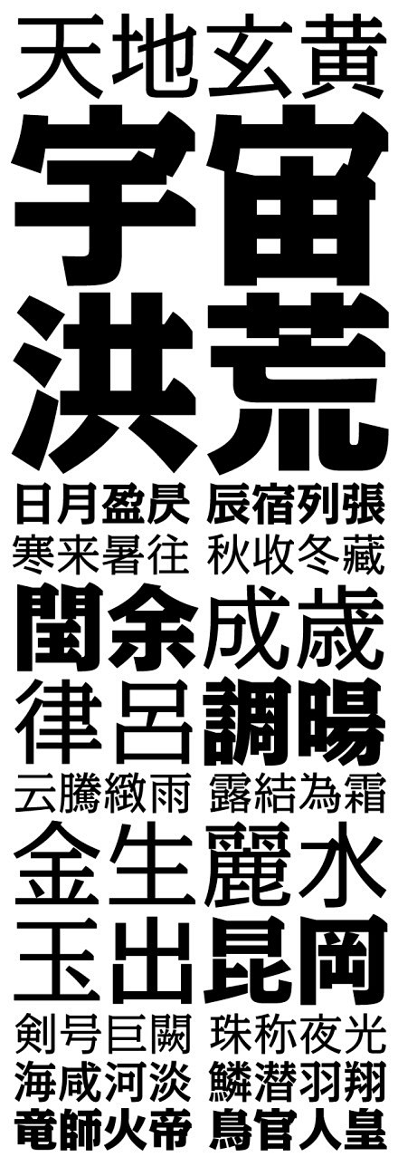 鸟人与鱼：#泛汉字#A-OTF カクミン...