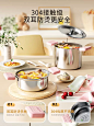 儿童迷你小厨房真煮全套煮饭可吃真实版厨具套装女孩玩具生日礼物-tmall.com天猫
