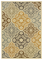 Bali Area Rug, 5'3"x7'6" transitional-outdoor-rugs