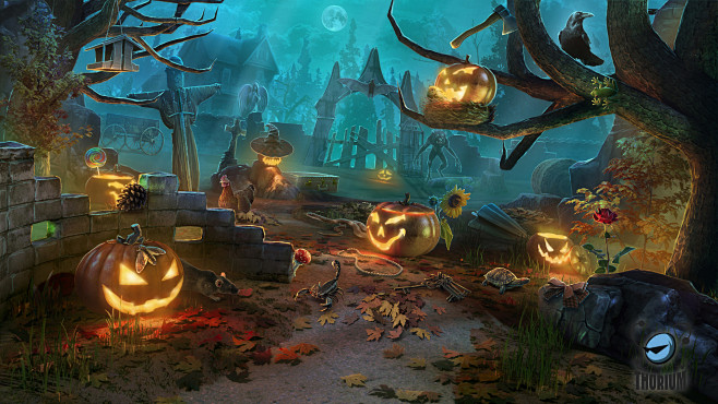 Halloween themed sce...