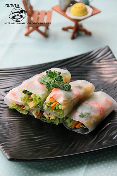 越南米纸5张  
生菜  
胡萝卜 ...