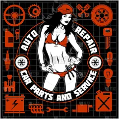 汽车,标签,女孩,比基尼,计算机图标,运动模糊,部分,计划书