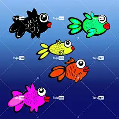 鱼缸 自然 水族馆 鱼 坦克 卡通片 游泳 有趣的 可爱的
