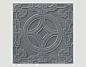 河南唐语砖雕厂家古代铜钱图案砖雕40×40cm铜钱砖TY-QD400-12