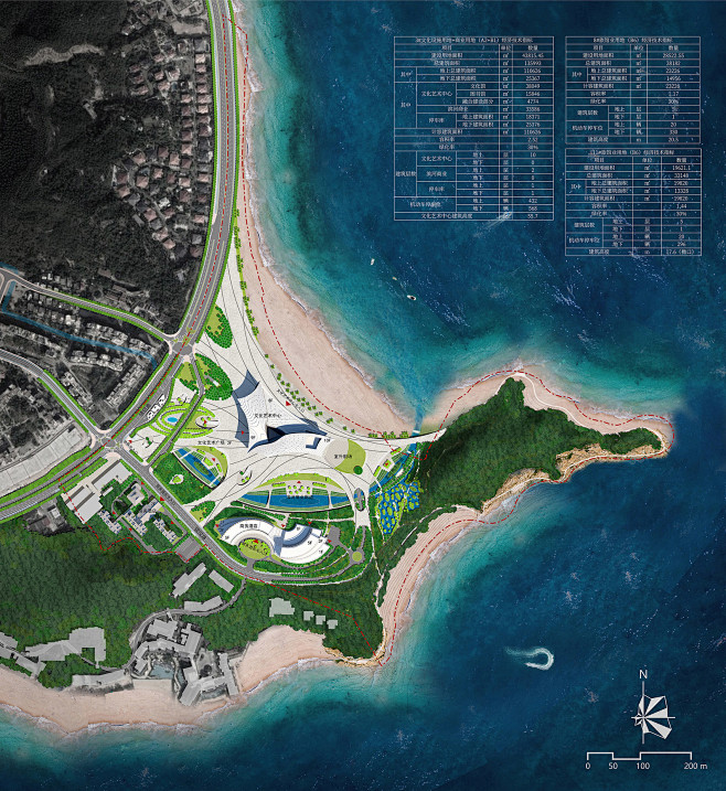 银坑半岛（珠海文化艺术中心）竞赛方案 / 中国建筑设计研究院+珠海市规划设计研究院