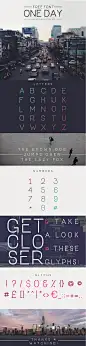 一款极具个性的免费字体：One Day [ttf,otf]