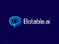 Ai, artificial intelligence, Chat bot logo concept - Botable.ai by Md Arif Hossain on Dribbble