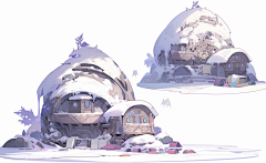 苏sc采集到雪地雪景建筑物