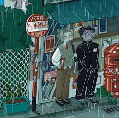 《躲雨》 - 小红书