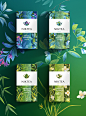 NIKTEA :  NIKTEA receives a bouquet of flowers and scatters it across the surface of 
a series of boxes. Designed by BRANDEXPERT "Liberty Island", an assortment 
of teas are wrapped in luxurious packaging with a high saturation of 
color. 