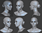 Caucasian Girl Head basemesh, Eugene Fokin : https://gumroad.com/l/VZzpM Zbrush model with subdivisin levels. Could be used for any kind of personal or commercial projects.