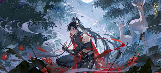 花亦山心之月影初一-花瓣网