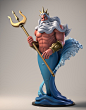 King Triton, Itay Schlesinger : "King Triton" from Disney "The Little Mermaid".