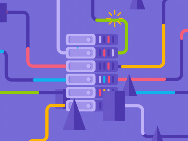 Dataflow animation Illustration made by @Paul Olek-花瓣网