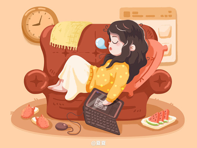 一周插画总结（一） - 夏夏夏呀 - 原...