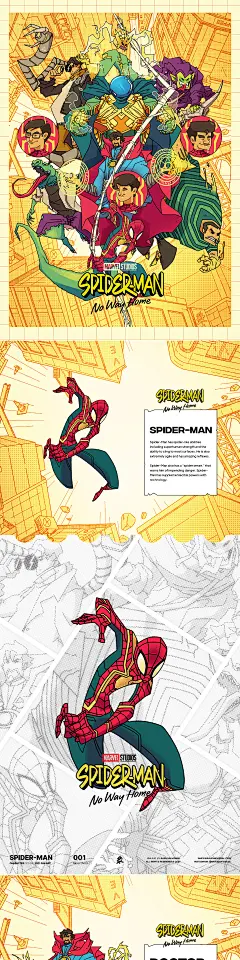 蜘蛛侠 - 无路回家插图 Illustration_00249 插画设计，插图，美术，绘画，平面设计，艺术 欢迎来到《蜘蛛侠：无路回家》粉丝艺术插图海报，其中有汤姆·霍兰德和传闻将出现在电影中的不同角色。《蜘蛛侠：无路回家》是一部即将上映的美国超级英雄电影，改编自漫威漫画人物蜘蛛侠。… Spider-Man - No Way Home Illustration :: Behance Welcome to the Spider-man No Way Homefan art illustration post