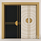 3d модели: Окна и двери - Art deco doors