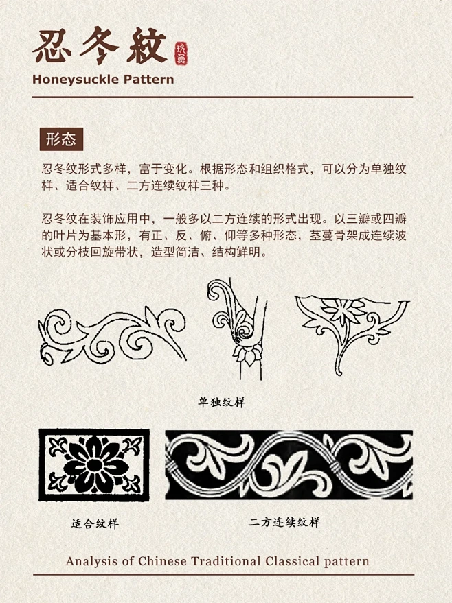 中国传统纹样｜忍冬纹_4_玖鱼_来自小红书网页版-花瓣网