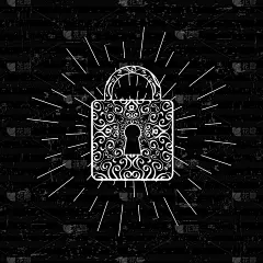 面向Web和移动应用的抽象创意概念矢量挂锁图标。艺术插图创意模板设计，商业软件和社会媒体信息图表