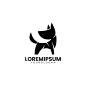 狗标志logo矢量图设计素材