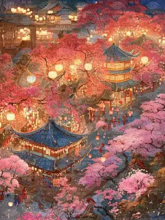 万盏花灯照夜空， 繁华街道人如潮。 灯会盛景如云起， 花灯织锦声喧嚣。 人群络绎漫街巷， 笑语喧哗连绵延。 烟火纷落映街巷， 花开愿景岁月长。 #奇域AI  #花灯  #上元节  #逛花灯  #赏花灯  #庙会 #梦幻  #唯美  #光影  #美图  #美景  #东方美学  #中式美学  #小说封面  #壁纸  #每日壁纸  #电脑壁纸  #手机主题  #神仙壁纸  #手机壁纸  #私藏壁纸  #数字艺术  #AI绘画  #明信片  #插画  #拼图  #十字绣  #插画海报  #电影海报  #古风  #