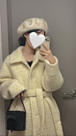 mink strap beret / pre-order - FRECKLE