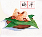 粽子节-sikadeer_水彩,端午,粽子_涂鸦王国插画