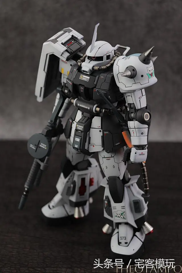 根大木秀：MG SIDE3 白狼高機動型扎古Ⅱ（松永真專用機）-花瓣网