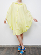 意大利品牌Marios青绿色欧根纱O型裙 原创 设计 新款 2013 正品 代购