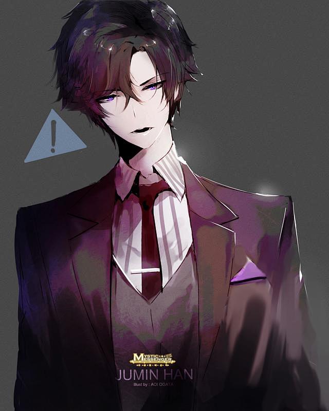 插画师aoiogata暗黑系之男生系列