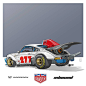 Porsche 930 top fuel custom, Ian Galvin : Porsche 930 top fuel custom by Ian Galvin on ArtStation.