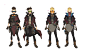 Borderlands 3 -  BOUNTY OF BLOOD // Concept Art 02, Sergi Brosa : This is the job I did for the Borderlands 3 DLC Bounty of Blood. I wanted to do NPC random characters you can find in the cantina, town, roads, etc :)
I had an awesome time working on this,